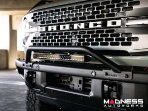 Ford Bronco Front Bull Bar - Factory Bumper - DV8 Ford Bronco Front Bull Bar - Factory Bumper - DV8